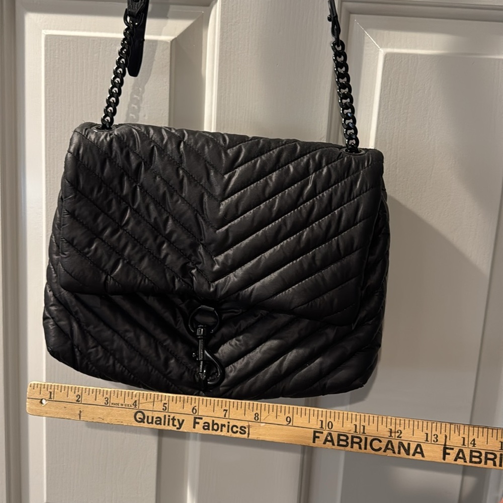 Rebecca Minkoff Nylon Eddie Bag, Blk - Picture 6 of 6